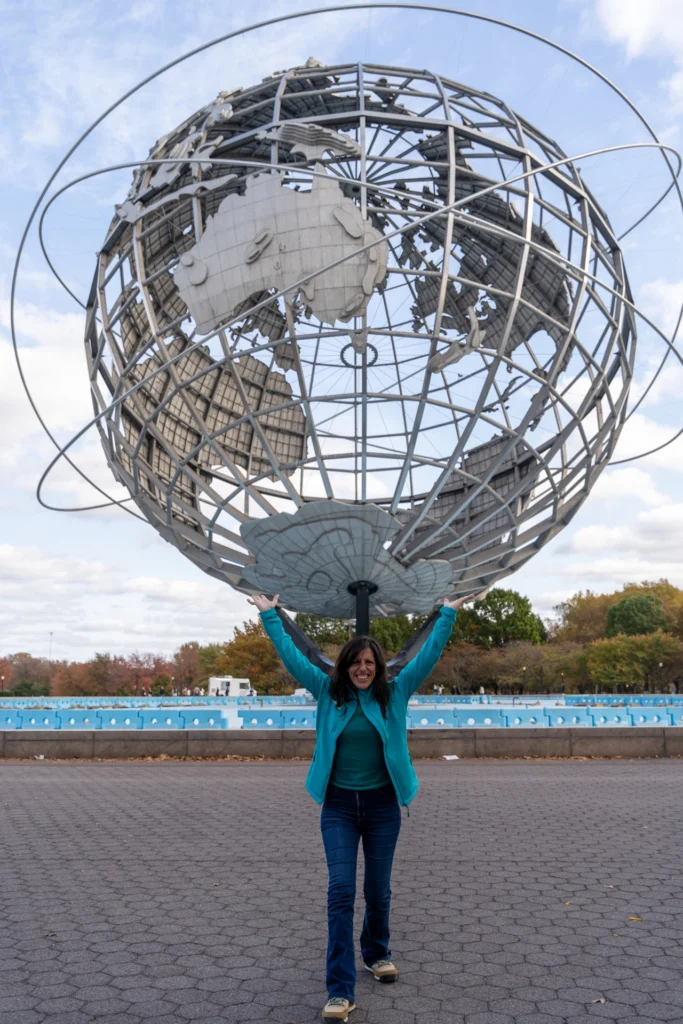 Unisphere durante el viaje al New York Marathon