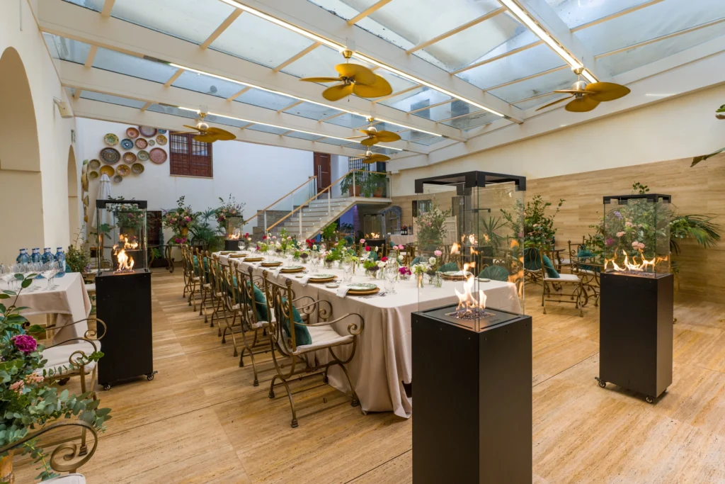 Espacio de Horno de Mel preparado para un evento en el Palacio de Congresos de Córdoba