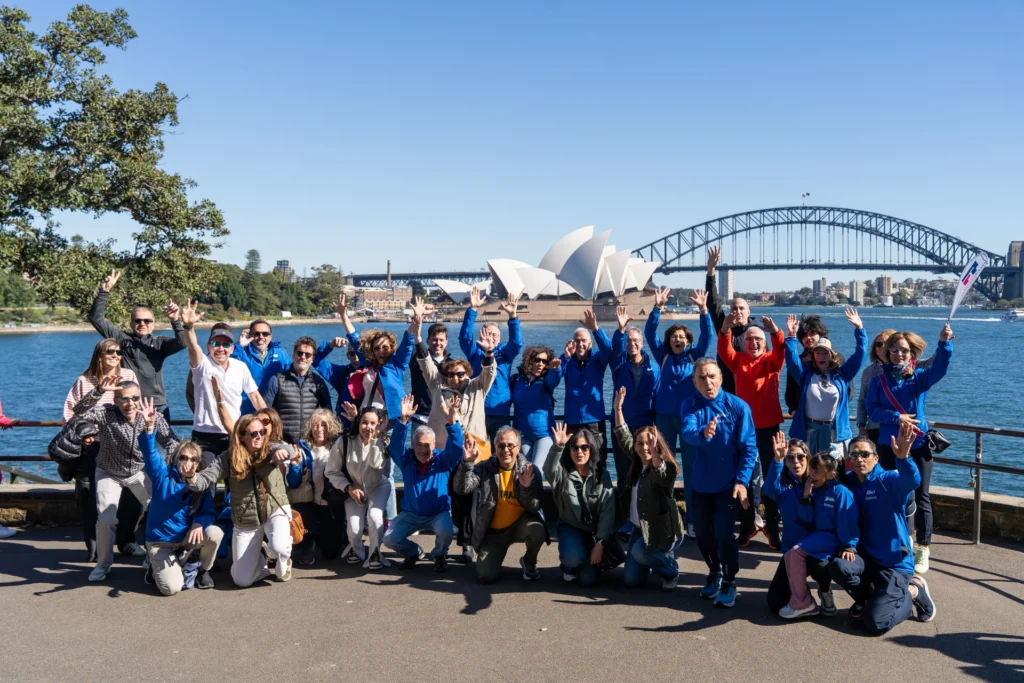 Grupo de Fernando Pineda Travel Service durante el viaje al Sydney Marathon